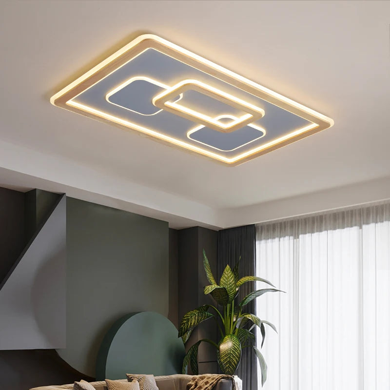 plafonniers led modernes à luminosité réglable pour décoration