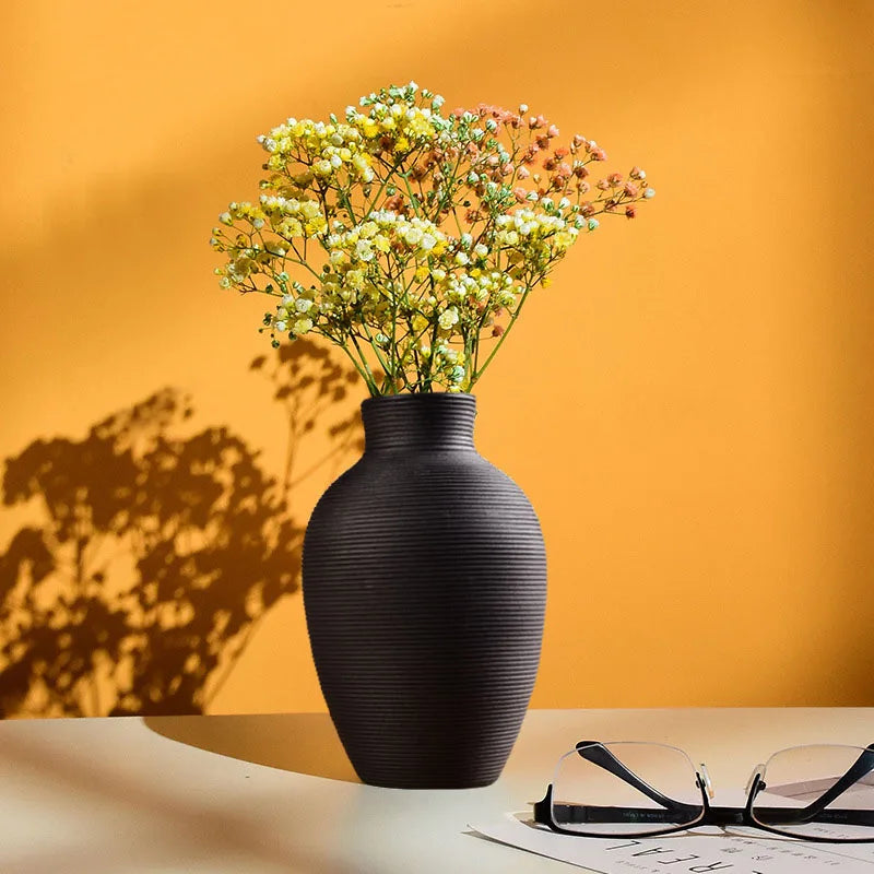 vase en céramique moderne pour décoration intérieure de fleurs