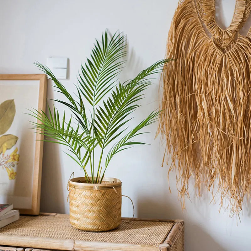 plantes tropicales palmier artificiel branches en plastique réalistes