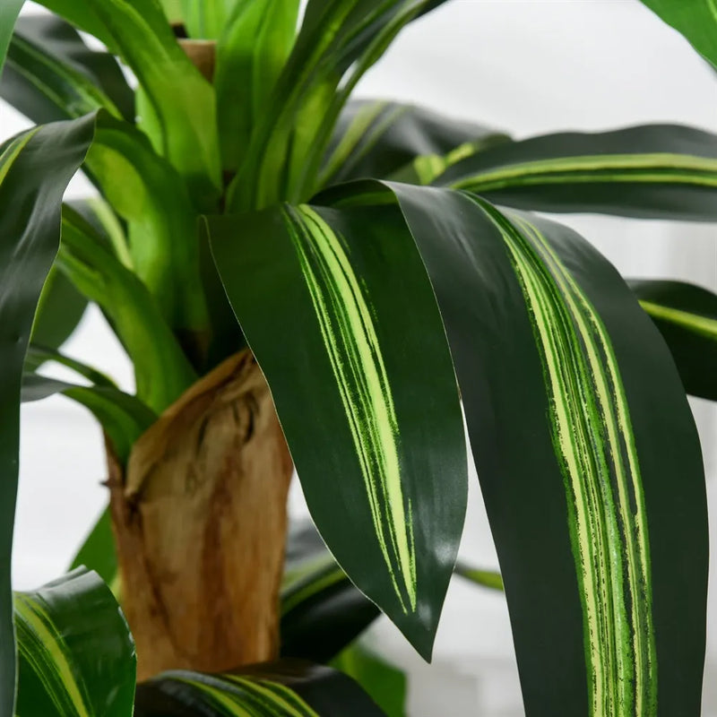 dracaena artificiel avec pot et mousse 66 feuilles