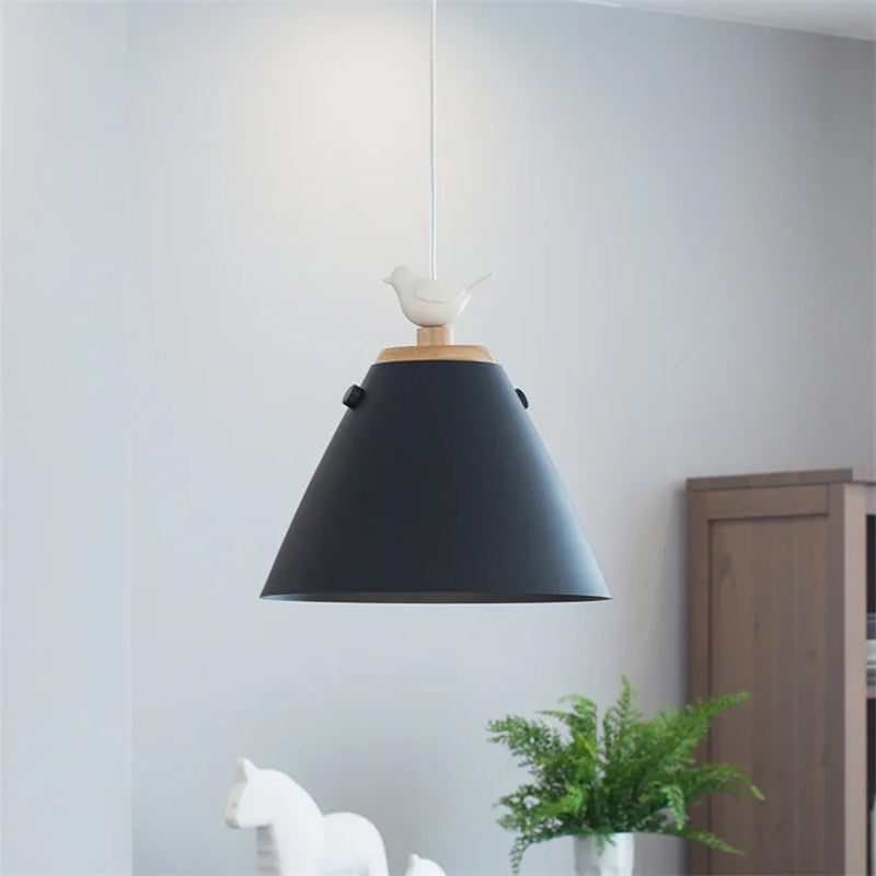 suspension nordique design oiseau luminaires pour escalier