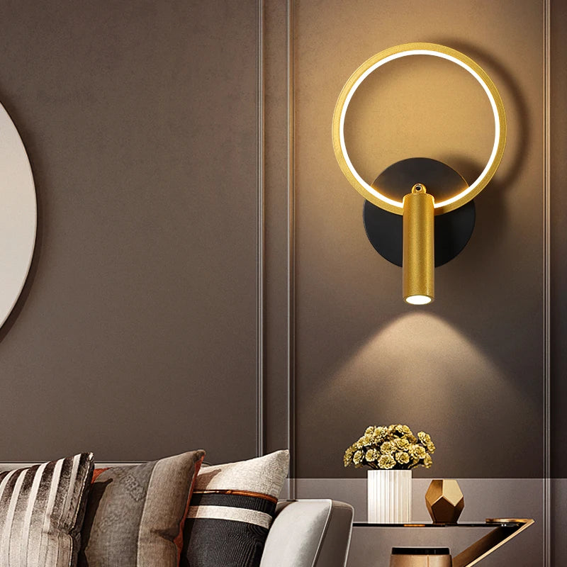 applique murale de luxe ronde moderne minimaliste pour maison
