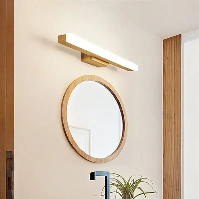 applique murale nordique moderne led créative en bois