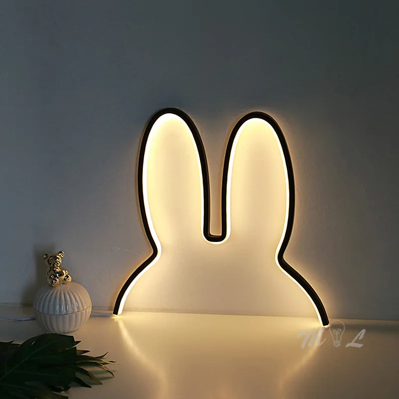 veilleuse led lapin moderne pour enfants cadeau de noël