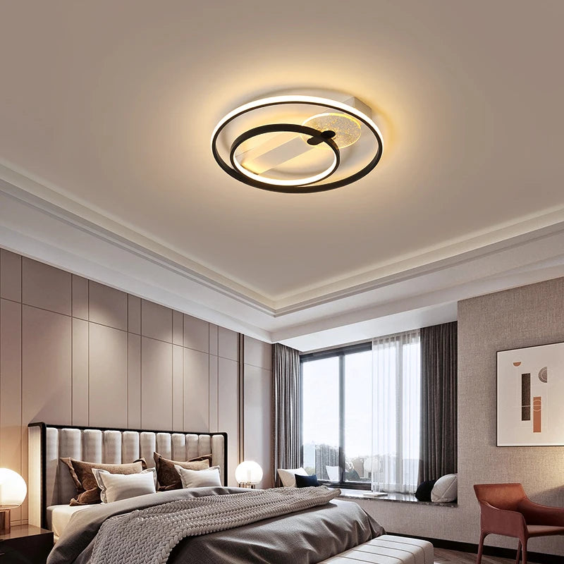 plafonnier design led rond ultra mince pour intérieur maison