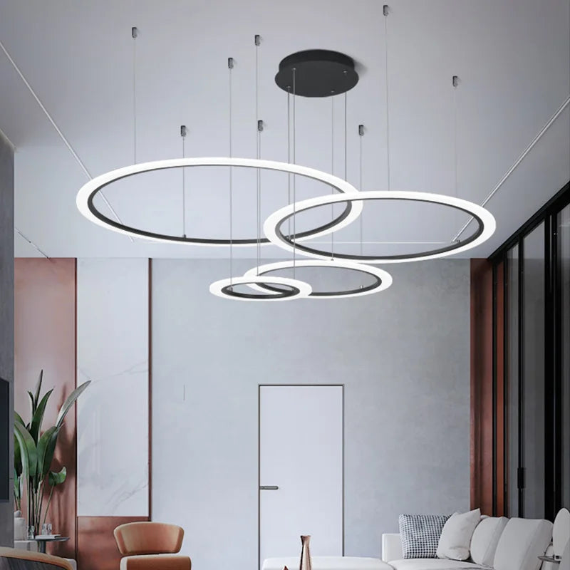 lustre contemporain minimaliste pour éclairage intérieur design moderne