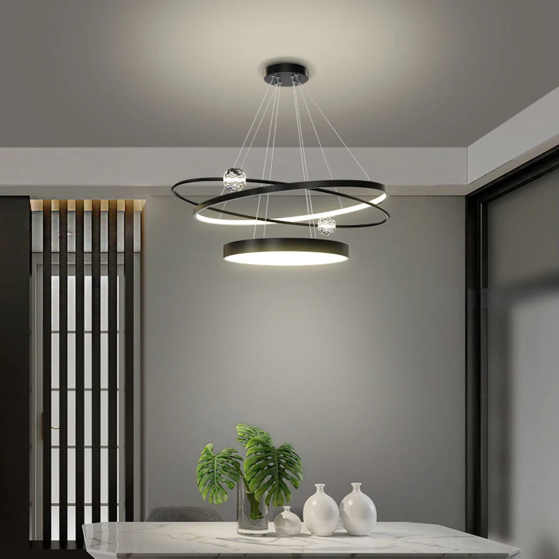 lustre moderne en cristal éclairage créatif pour intérieur