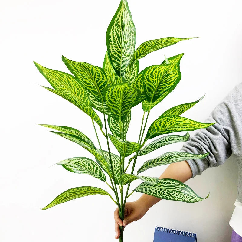 grande plante tropicale artificielle avec feuilles pour décoration intérieure