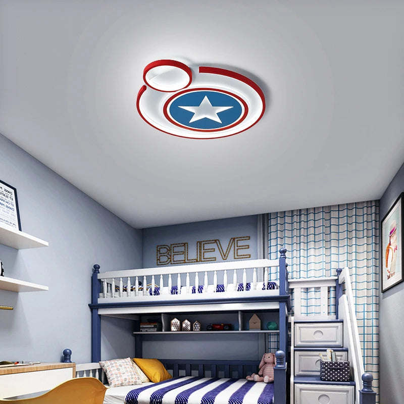 plafonnier led créatif avec télécommande pour enfant décoratif mignon