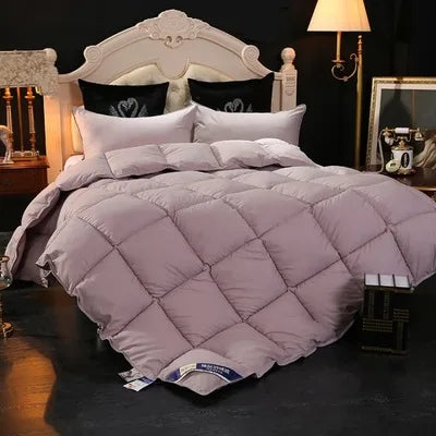 couette 100 pourcent duvet d'oie quatre saisons confort optimal hiver