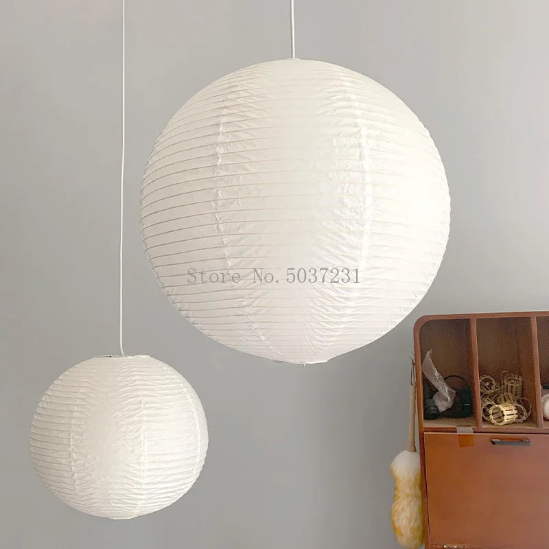 lustre nordique danois en papier de coton lampe suspendue japonaise