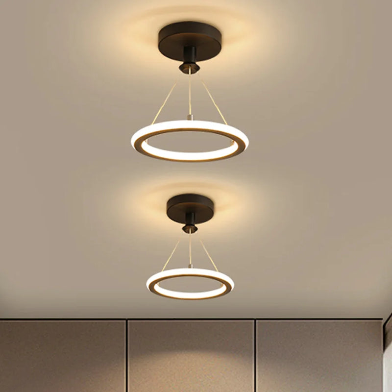 plafonnier moderne à leds design rond pour intérieur élégant