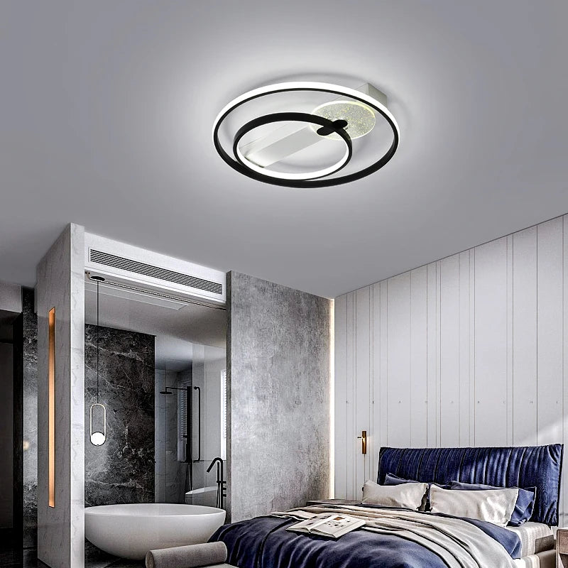 plafonnier design led rond ultra mince pour intérieur maison