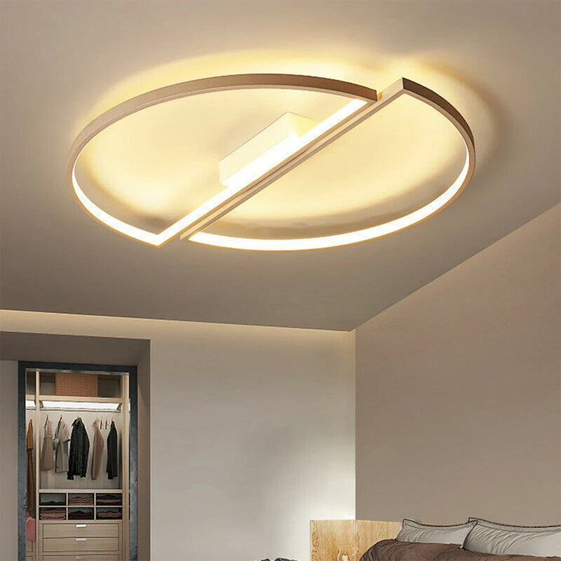 plafonnier moderne demi-cercle à leds pour décoration nordique