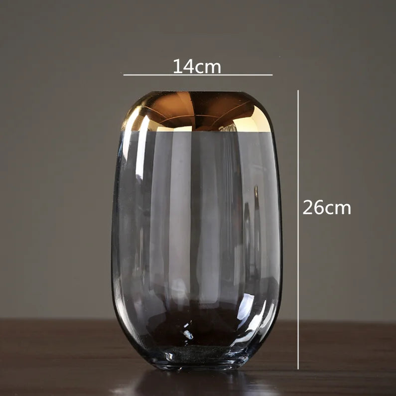 vase en verre créatif pour arrangements floraux modernes artisanaux