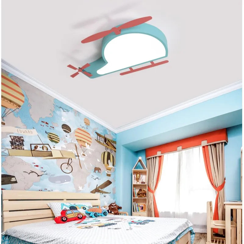 plafonnier led minimaliste pour chambre d'enfant protection yeux