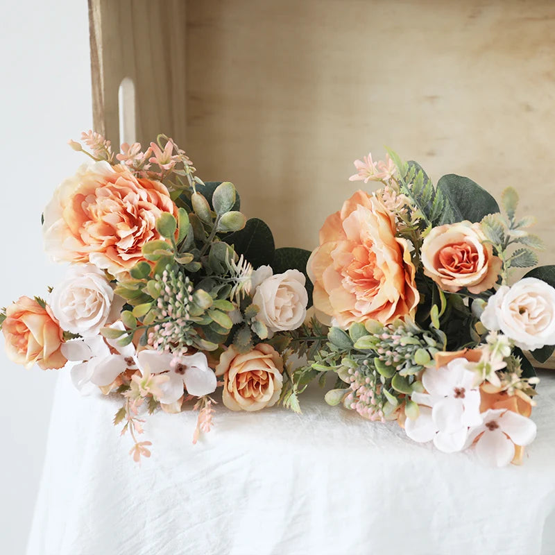 bouquet de pivoines artificielles pour mariage et décoration