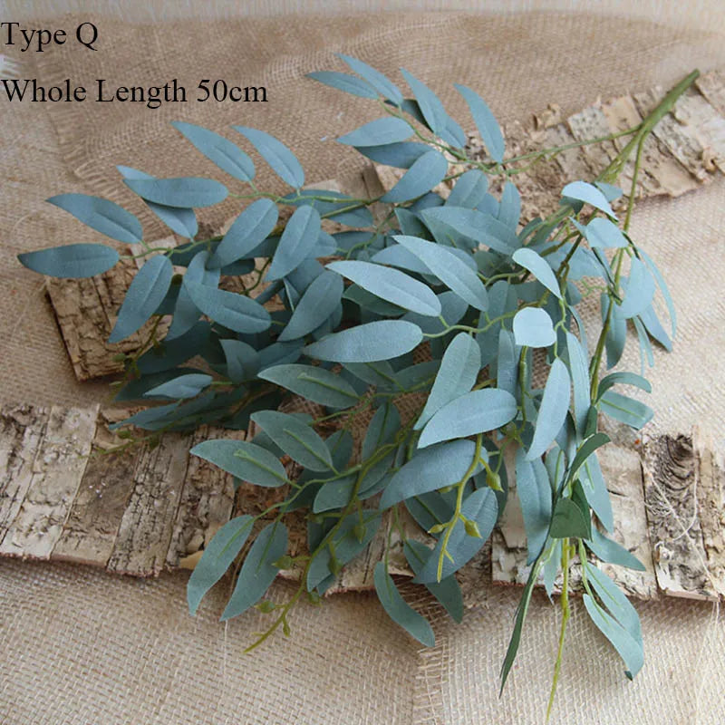 branche d eucalyptus artificielle feuillage décoratif rétro et élégant