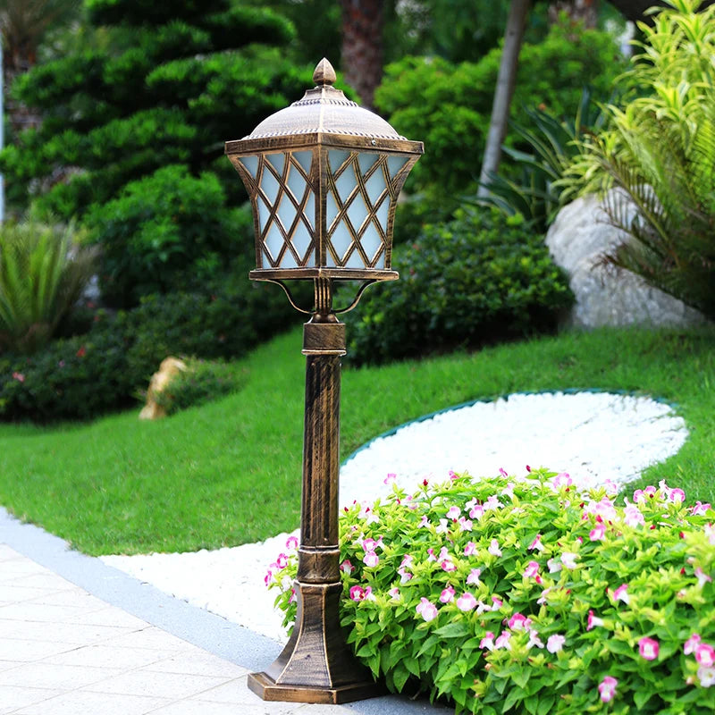 lampe de pelouse extérieure étanche style européen éclairage de jardin