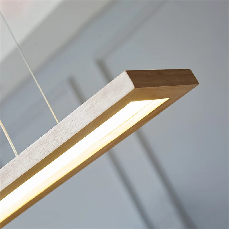 suspension nordiques led créatives minimalistes en bois