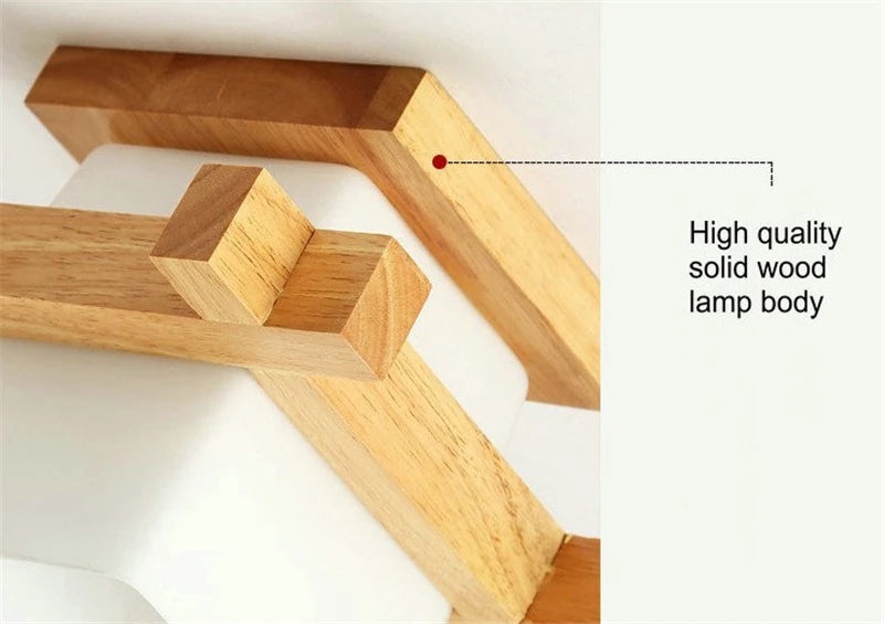 plafonnier japonais en verre et bois pour intérieur moderne