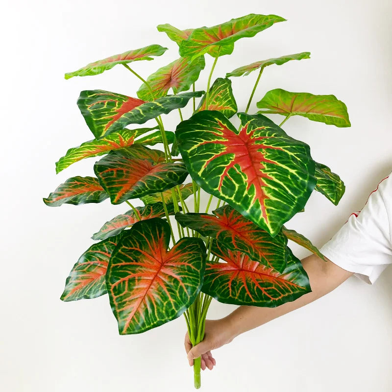 plantes tropicales artificielles monstera feuillage décoratif pour intérieur extérieur