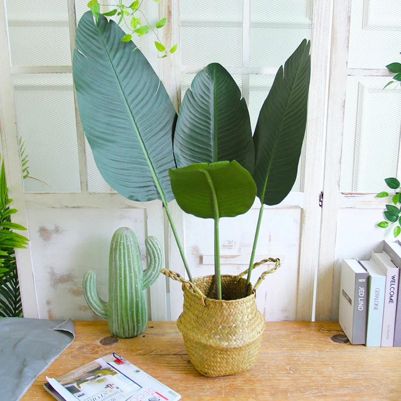 grandes plantes artificielles feuillage tropical pour décoration mariage