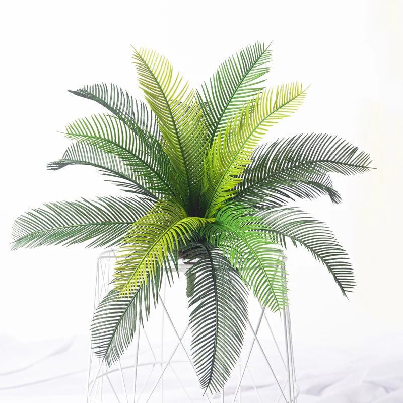 branche de palmier artificielle pour décoration tropicale intérieure et extérieure