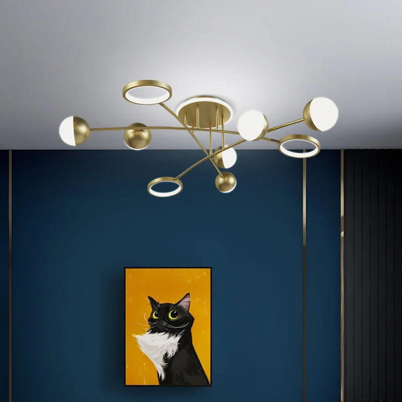 plafonnier moderne décoratif pour intérieur et luminaires LED