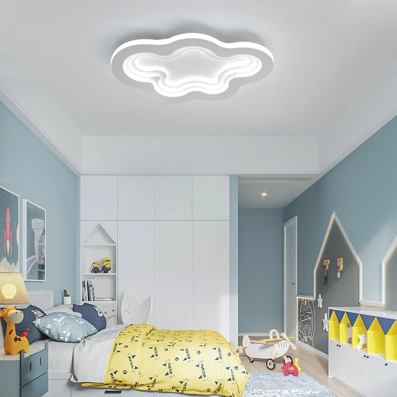 plafonnier minimaliste nordique pour enfants design nuage créatif pour éclairage intérieur