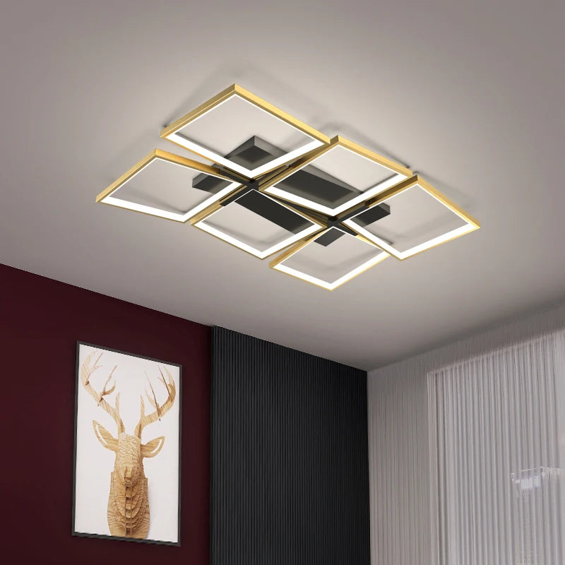 plafonnier led en aluminium éclairage décoratif pour intérieur