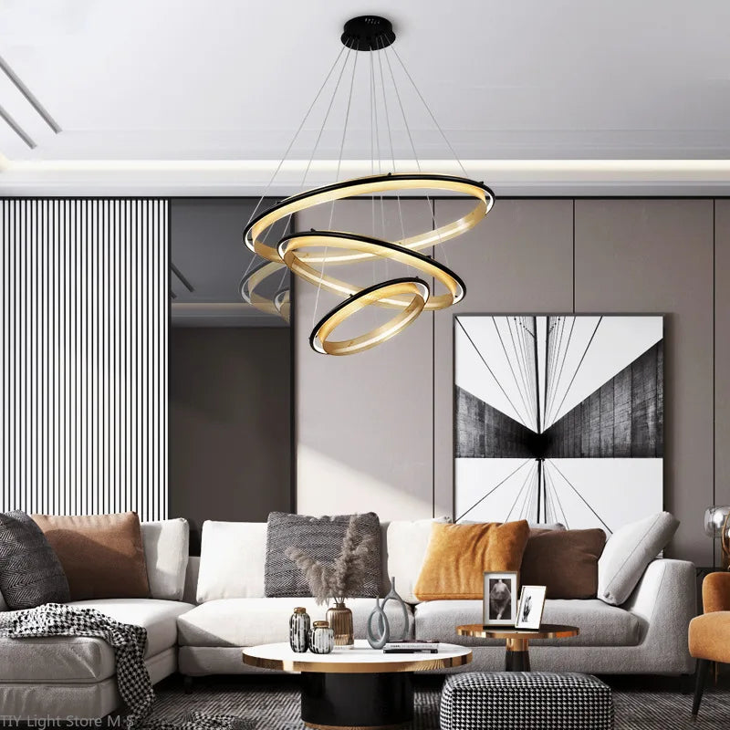 lustre moderne led pour décoration de luxe créative