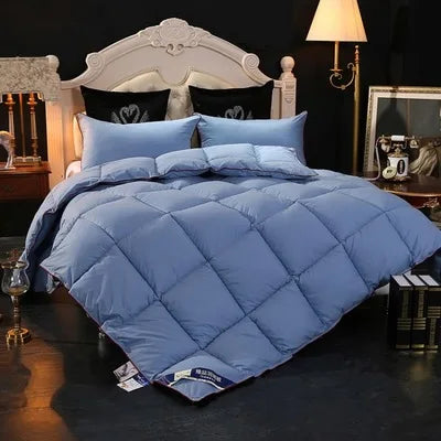 couette 100 pourcent duvet d'oie quatre saisons confort optimal hiver