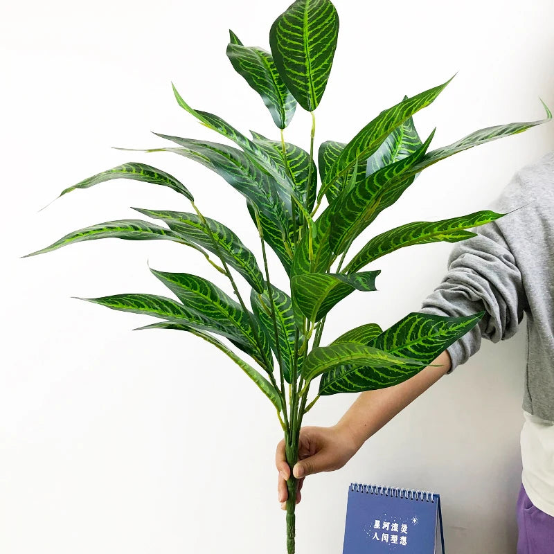 grande plante tropicale artificielle avec feuilles pour décoration intérieure