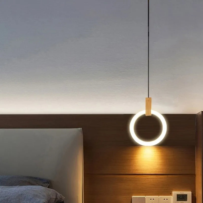 lustre led suspendu style loft pour escalier