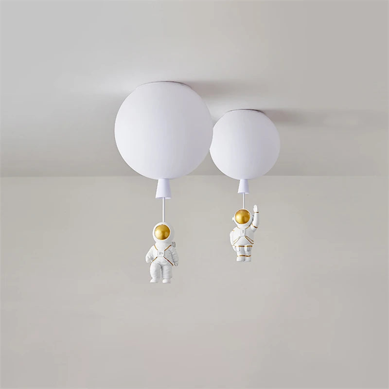 plafonnier led nordique créatif astronaute ballon pour enfants