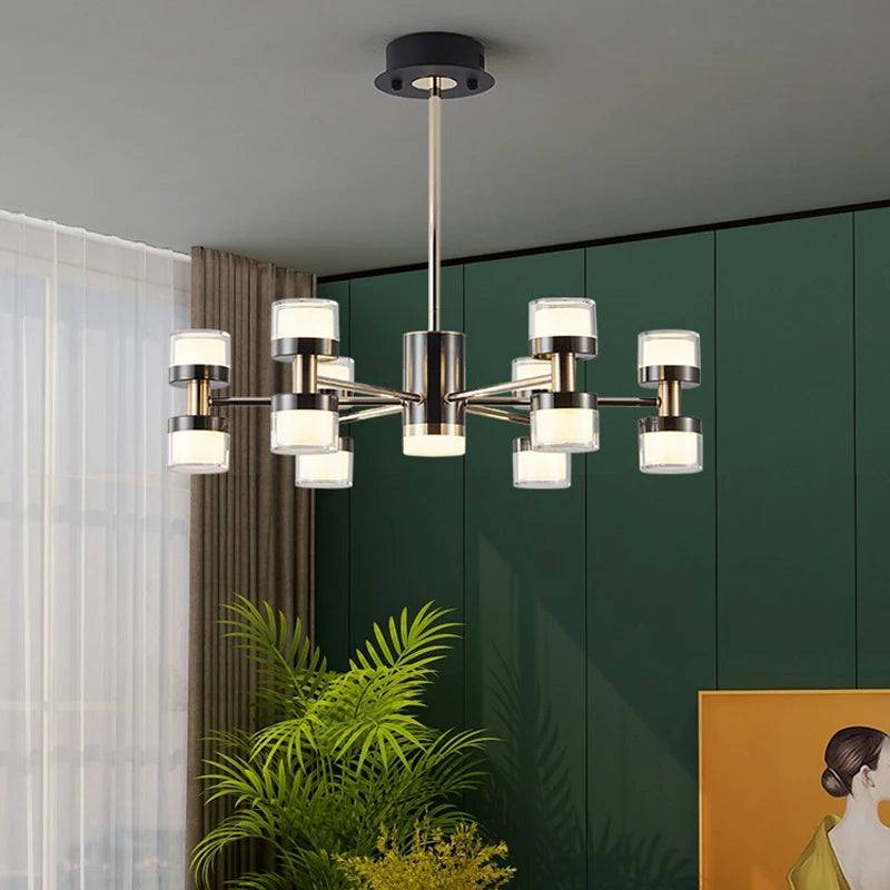 lustre moderne haut de gamme avec télécommande et gradation