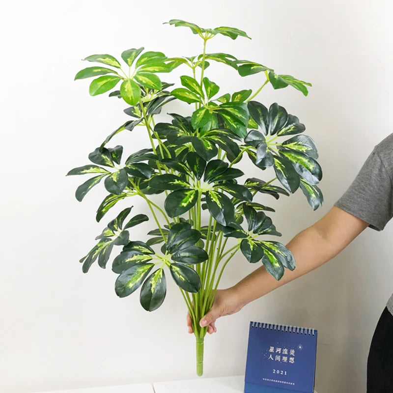 plantes artificielles monstera grandes feuilles pour décoration intérieure