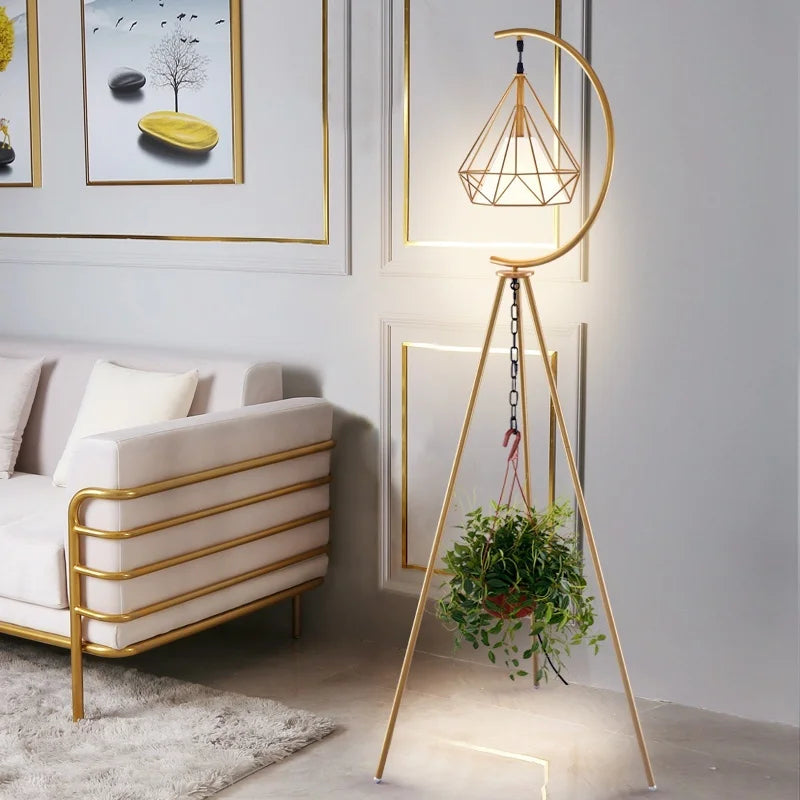 lampadaire led moderne en fer forgé design nordique élégant