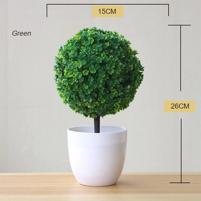 plante artificielle en pot pour décoration de bureau et jardin