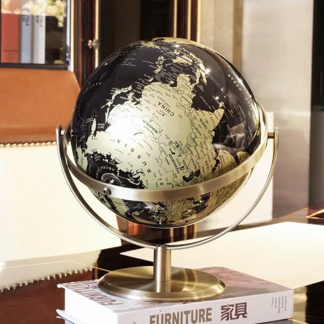 globe rotatif décoratif style européen luxe créatif