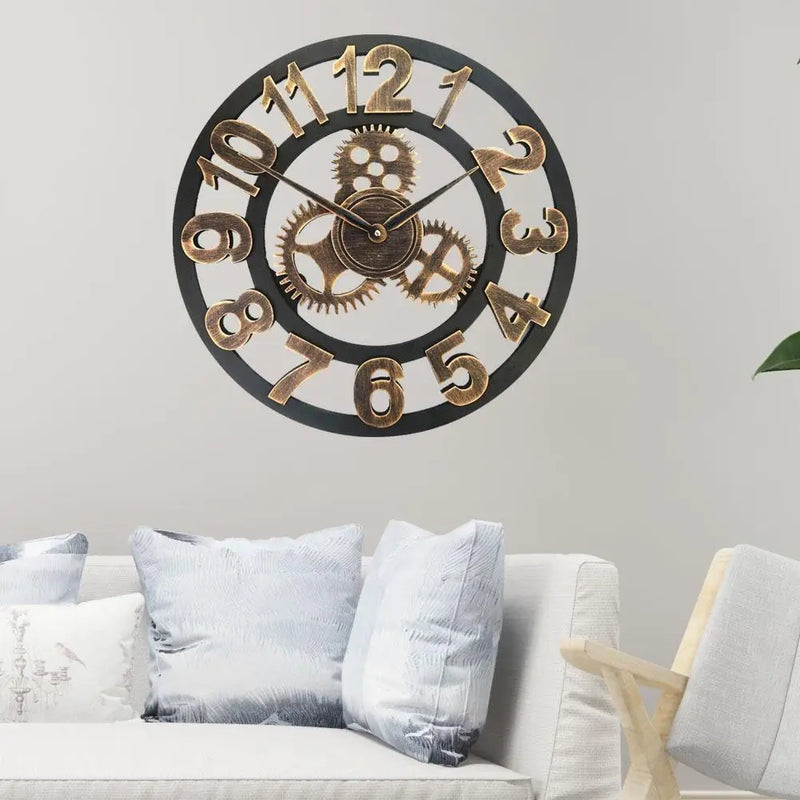 horloge murale style industriel décorative pour vente en gros