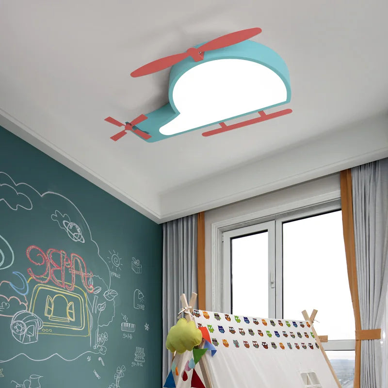 plafonnier led minimaliste pour chambre d'enfant protection yeux