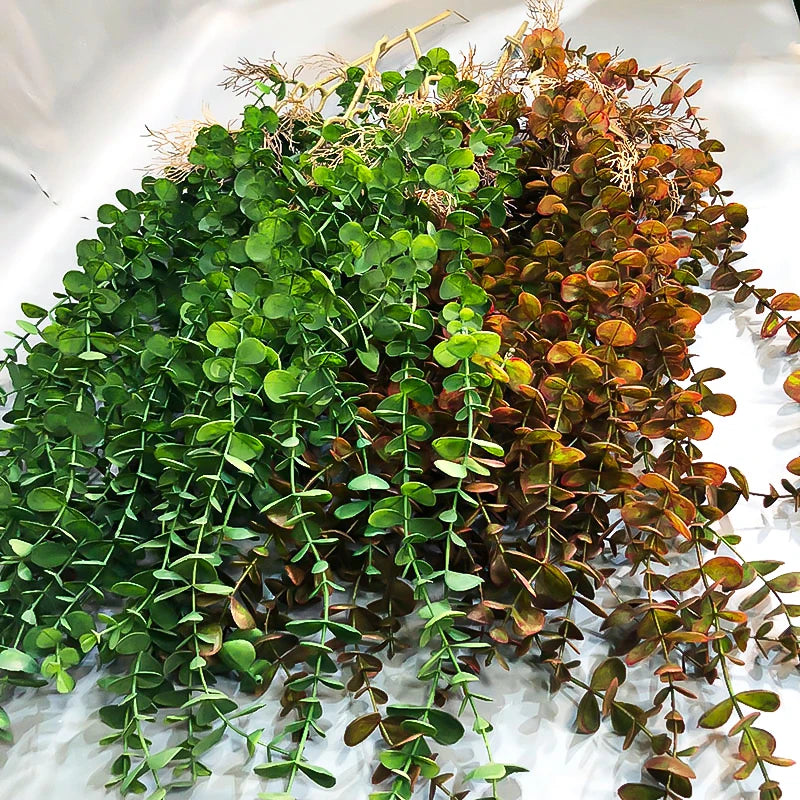 plantes artificielles en rotin d'eucalyptus pour décoration intérieure et extérieure