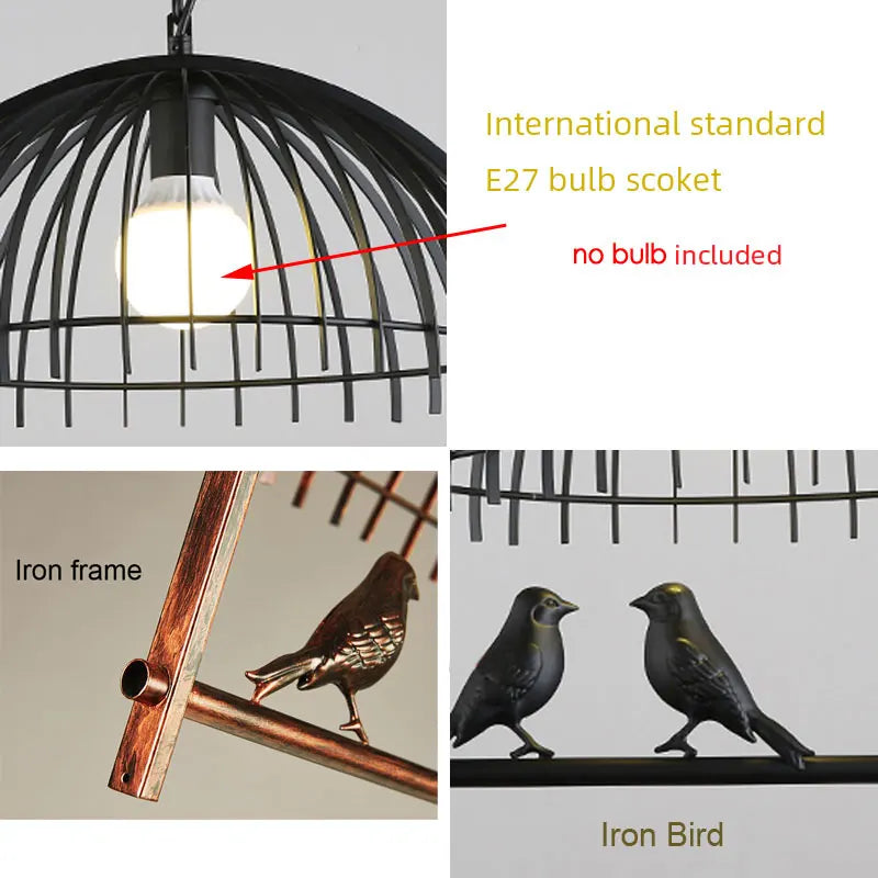 suspension décorative en forme d'oiseau style nordique