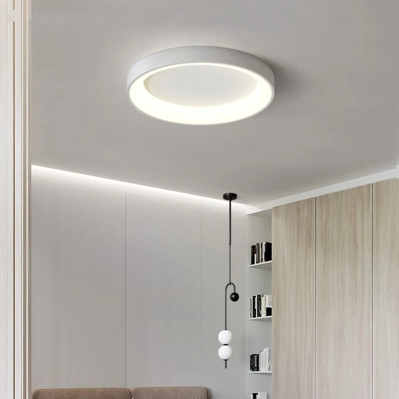 plafonnier led rond minimaliste moderne nordique lumineux