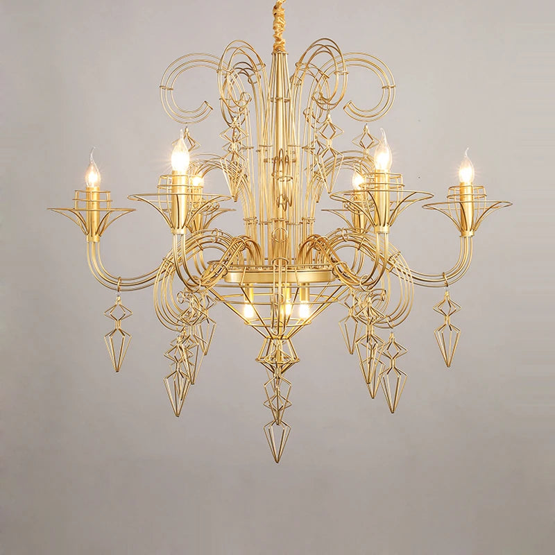 lustre design baroque pour un éclairage élégant et moderne