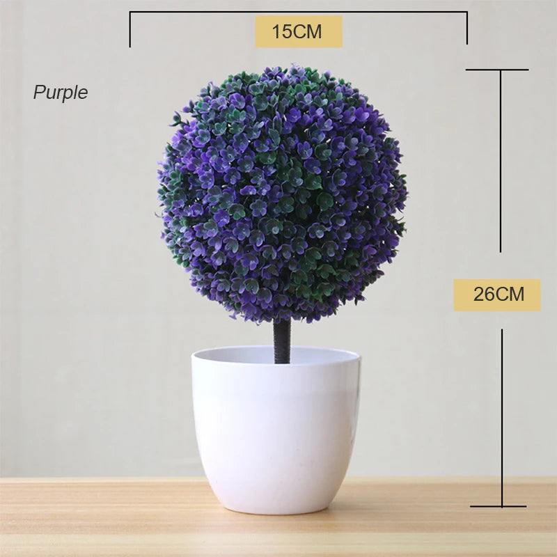 plante artificielle en pot pour décoration de bureau et jardin