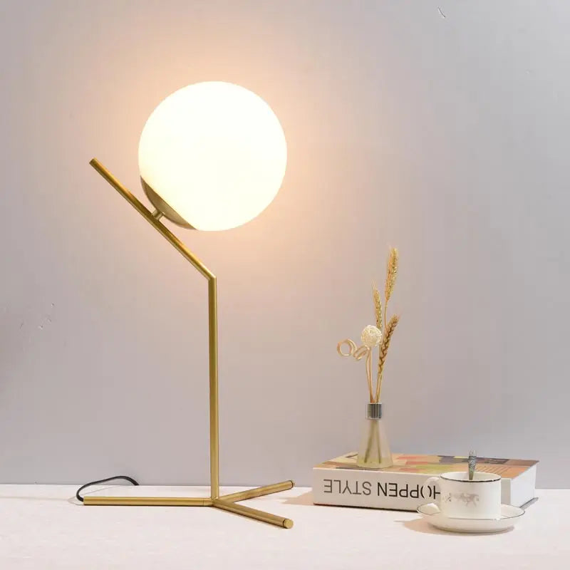 lampe à poser nordique en verre pour décoration moderne