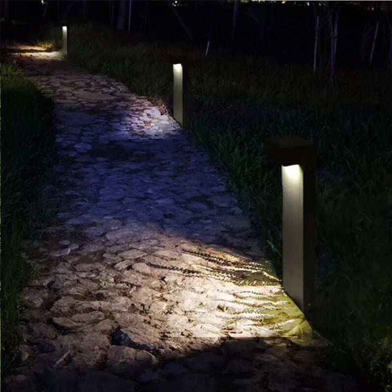 lumière moderne en aluminium pour jardin et chemin extérieur